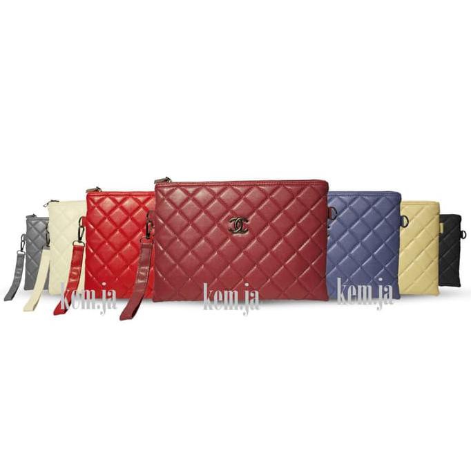 Pengiriman Cepat Sling Bag - Cluthes Chanel Cluth Classic - Putih CUCI GUDANG