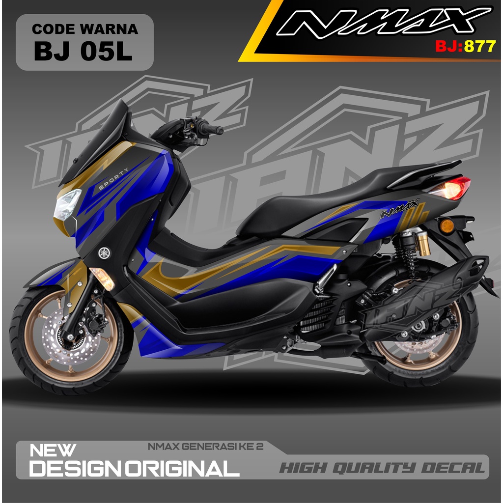 STIKER DECAL NEW NMAX FULL BODY BLOK KESELUAN MOTOR / DECAL FULL BODY NMAX / DECAL STIKER FULL BODY NMAX / stiker decal nmax terbaru