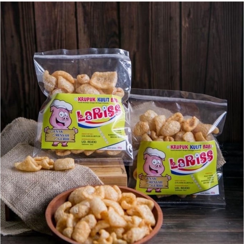 

Krupuk Kulit Babi Laris 50 gr