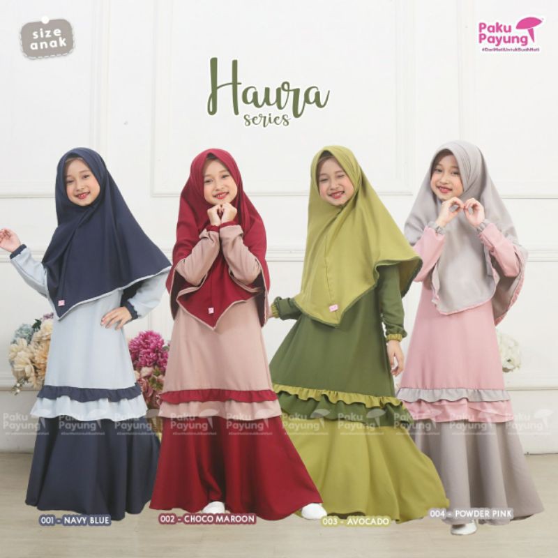 gamis haura paku payung