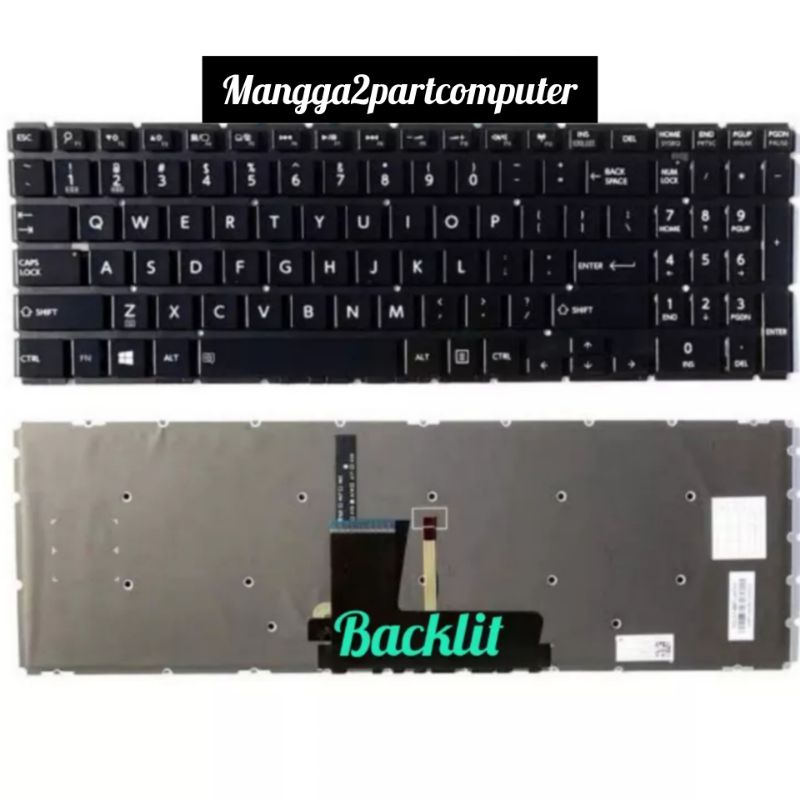 Keyboard Toshiba Satellite Radius P55W P55W-B P55W-B5224 P55W-B5220