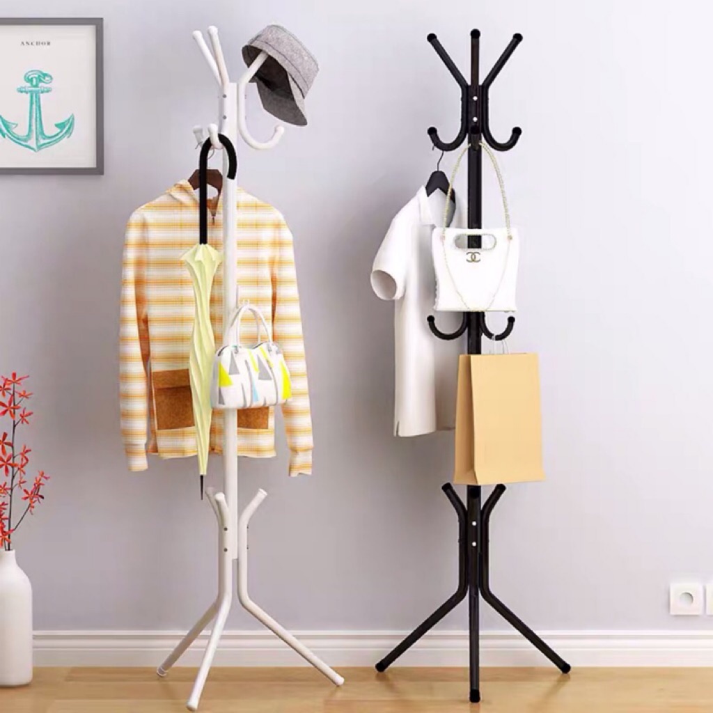 PRODUK TERLARIS DAN TERMURAh  Stand Hanger COATRACK Gantungan Jaket Baju,Topi Stand Hanger Multifungsi COD
