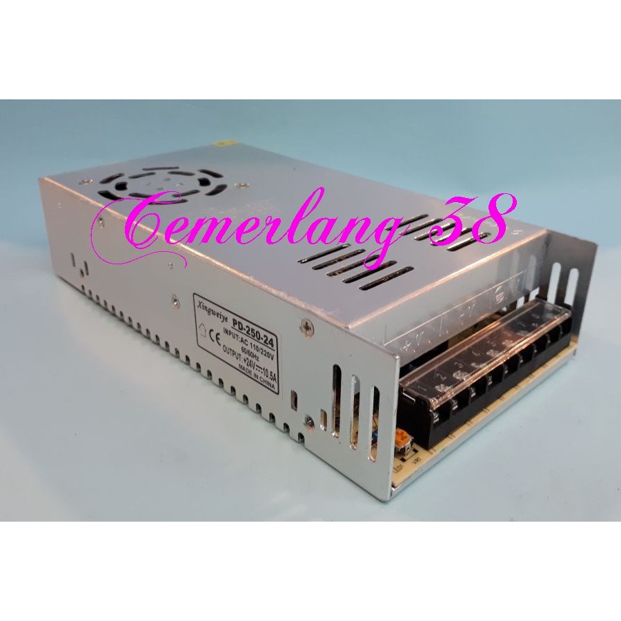 Switching Power Supply Jaring 24V 10A + FAN / KIPAS