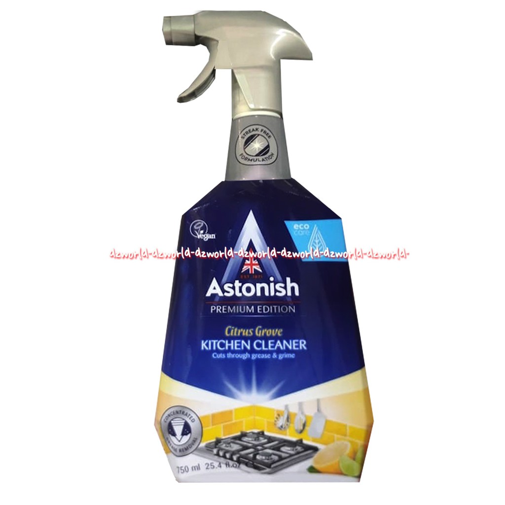 Astonish Citrus Grove Kitchen Cleaner 750ml Cairan Pembersih Dapur Lemak Panci Gosong Minyak Noda Makanan Astonis Specialist Kitchen Cleaner Wangi Aroma Jeruk