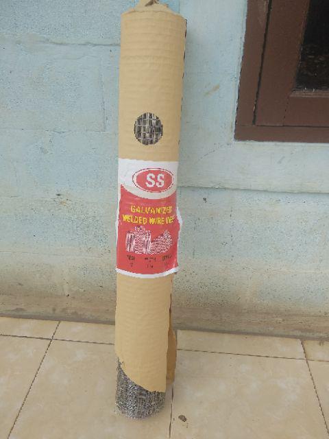 Kawat Loket Ram 1/2  Inch Putih Galvanized Per Roll 10 Meter Kandang