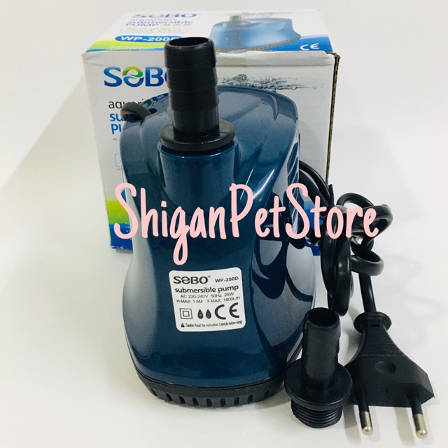 SOBO WP 200D Submersible Pump ( Pompa Air Celup ) WP 200 D
