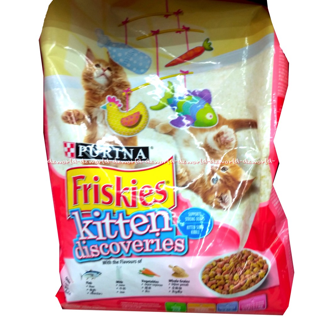 Purina Friskies Kitten 1.1kg Discoveries Khusus Makanan Anak kucing Friskis Pink 1.1 kg Cat Food Flavour Tuna Chicken Fris Kis