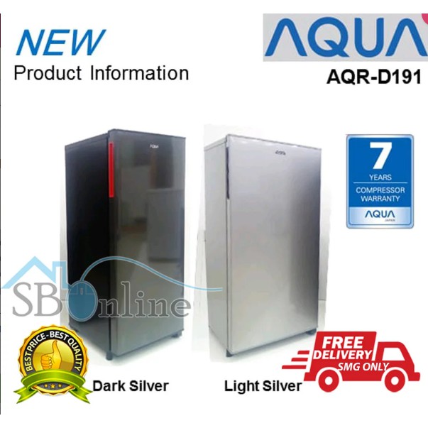 AQUA Kulkas 1 Pintu 153 Liter AQR-D191 (DS/LS)