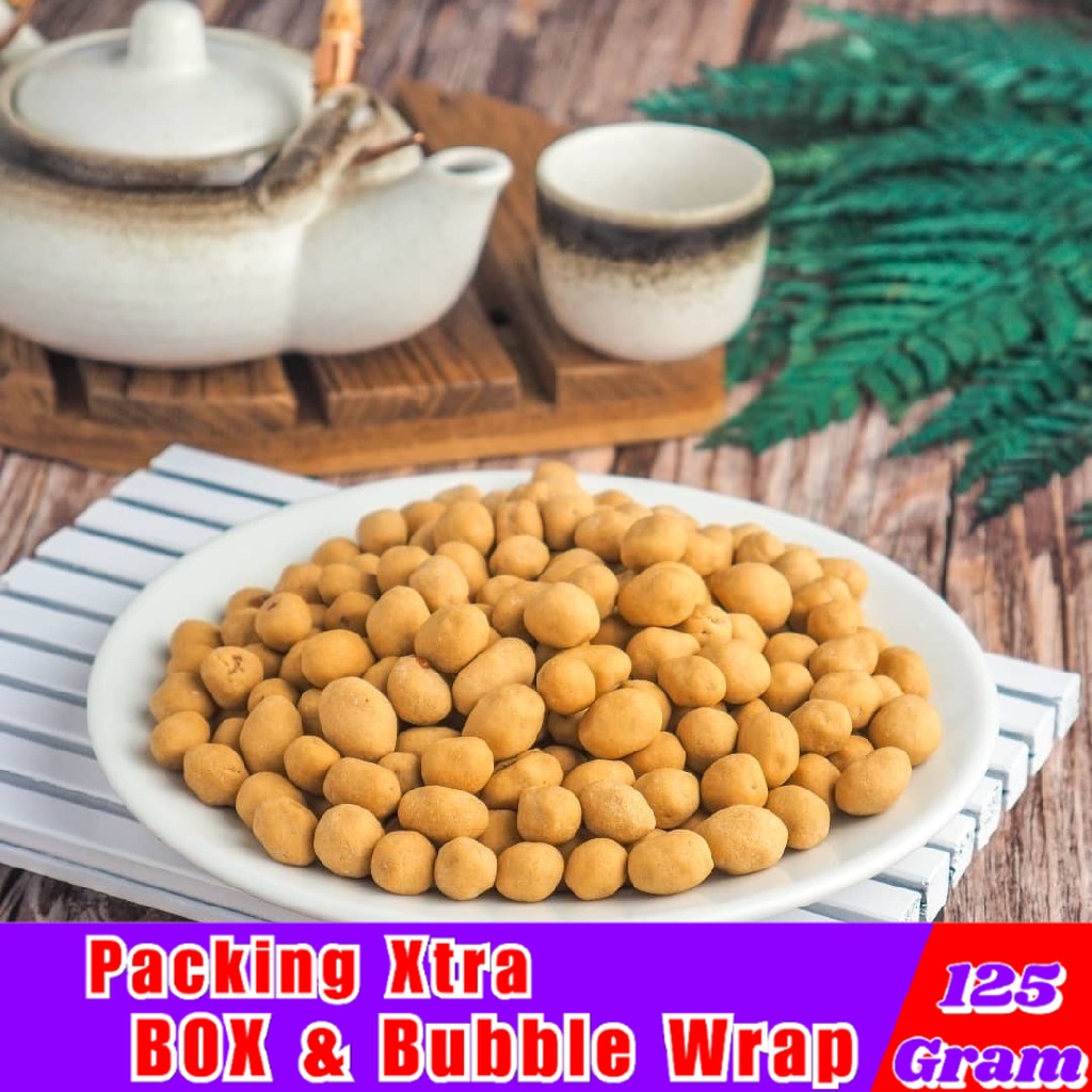 

jajanan Kacang Atom Panggang 125gr / Kacang Telur Oven - Hufaida Snack