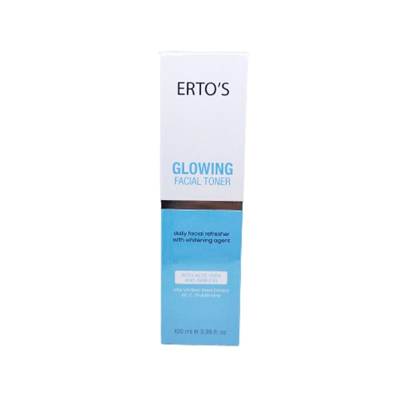 ERTOS Glowing Series Toner BPOM Original 100% Pembersih Wajah Glowing Cerah Bersinar