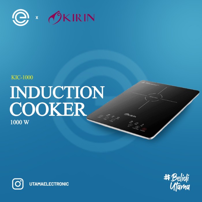 KIRIN Kompor Induksi UltraSlim KIC-1000 TERMURAH 