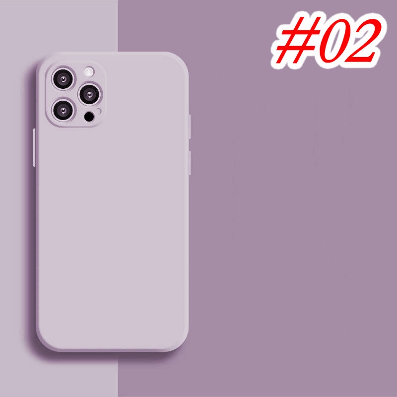 Casing Samsung A53 A50 A50S A32 A30 A30S A20 A10 A10S A7 2018 J7 J6 J6+ J4 J4+ Prime Plus Solid Color Straight Edge Protect Camera Soft Case-#02