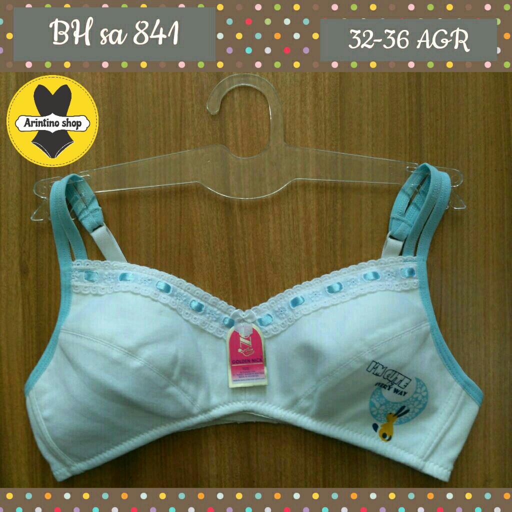 Bh Bra (REMAJA) Golden Nick SA 841 (Cup A) Renda | Bra Remaja Tanpa Busa Tanpa Kawat |jx