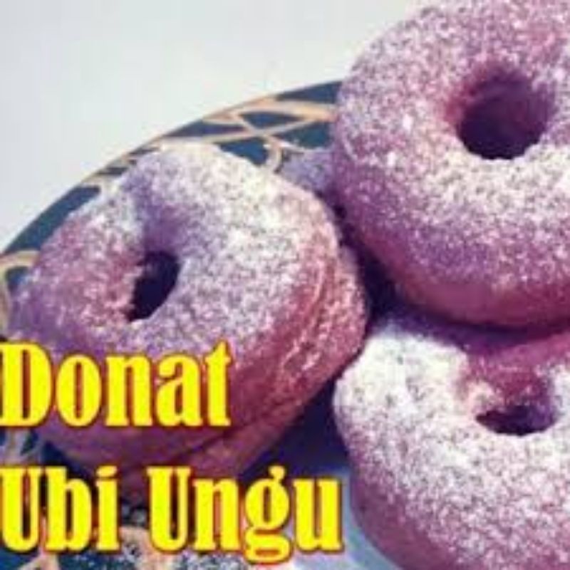 

Donat Gula Ubi ungu - Donat Kentang Gula Halus Siap Makan