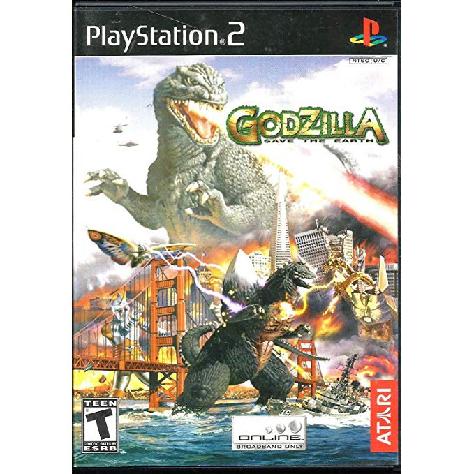 DVD Kaset Game PS2 Godzilla Save The Earth