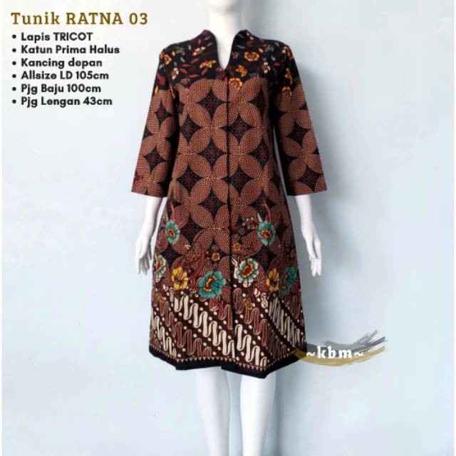 Tunik ratna lapis tricot