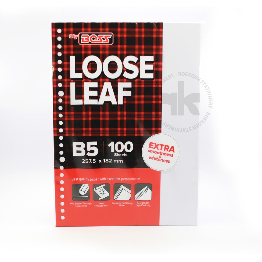 

Loose Leaf Big Boss B5 100 Polos