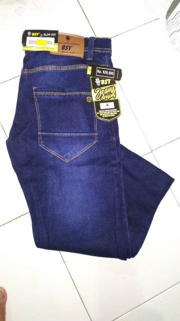 Celana Jeans Panjang Pria Lepis dengan Stretch dan Potongan Pensil