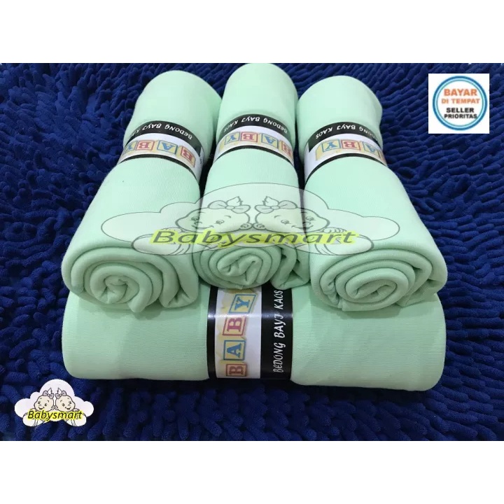 Babysmart - 4 Pcs Bedong Bayi Premium BABY RICHI Single Colour / Selimut bayi / Alas tidur bayi / Bahan Halus