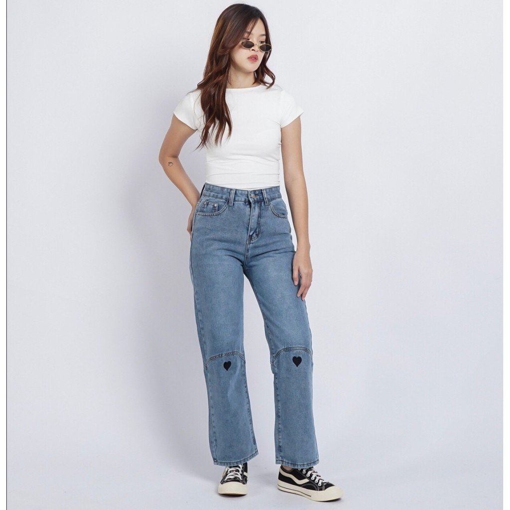 AVANCEID (S-XL) CELANA JEANS PANJANG HIGH WAIST BAGGY JEANS KULOT 238