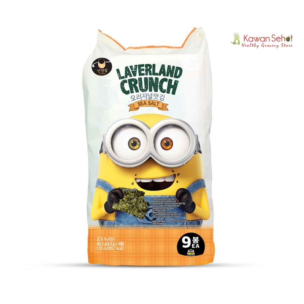 

Laverland Crunch Korean Seaweed - Sea Salt | Rumput Laut Korea