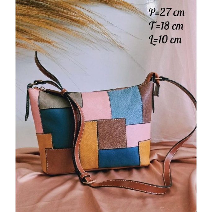 KERAJINAN KULIT SAPI ASLI TAS PERCA ▪︎ Tas Papirut Selempang Wanita Asli Buatan Garut Sukaregang