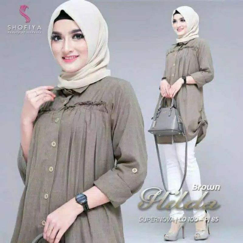 TUNIK HILDA_Tunik import/Tunik rajut/Tunik rayon/Tunik hilda dress/Tunik hilda jumbo/Tunik busui
