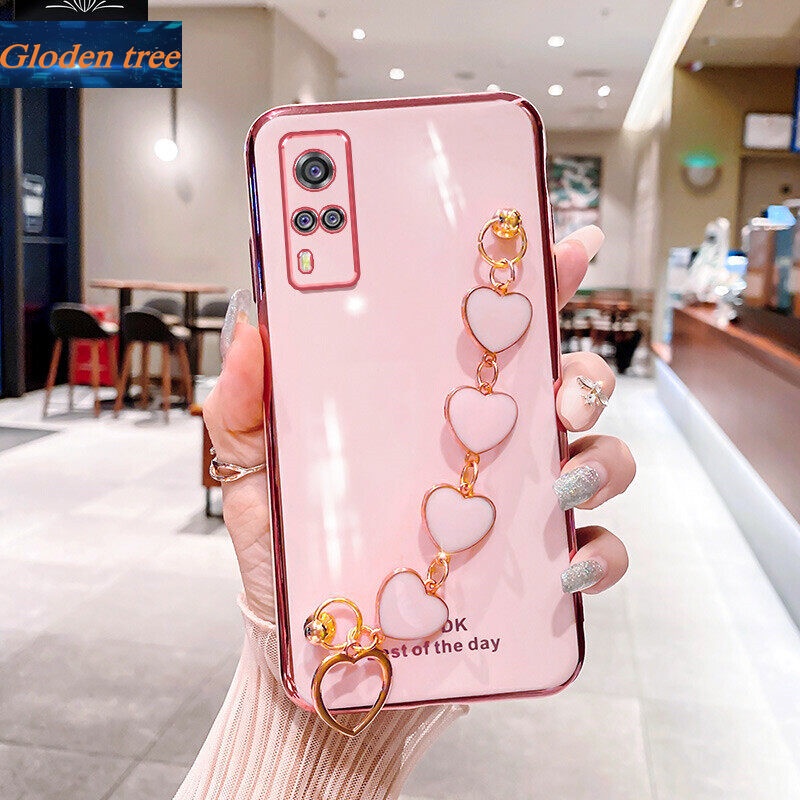 Case Pelindung Kamera Anti Jatuh Motif Pohon Emas Untuk Vivo Y51 2020 Y31 2021 Y51A Y53S 4G