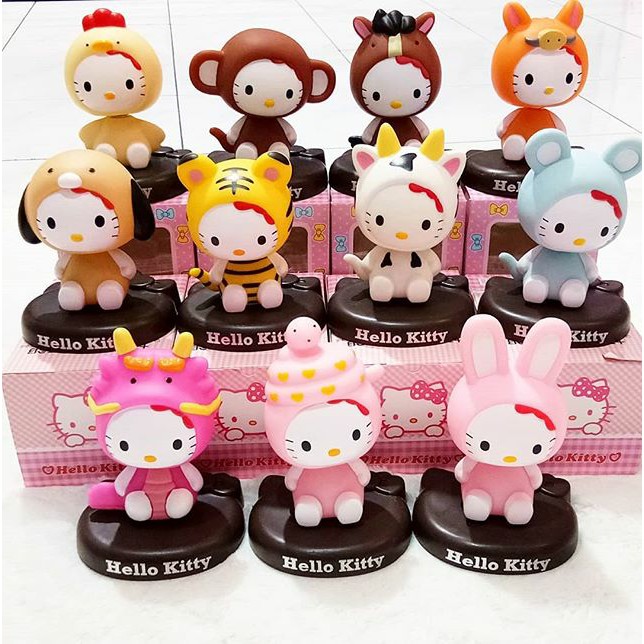 Pajangan Dashboard Kepala Goyang Hellokitty