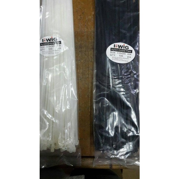 

♦ Kabel Ties / Kabel Tis Ukuran 30cm Warna Hitam / Putih EWIG - Putih ➤