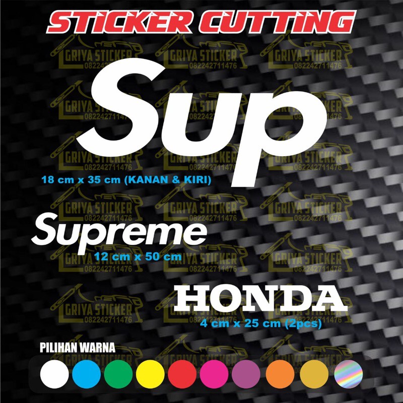 Sticker supreme scoopy stiker cutting viral