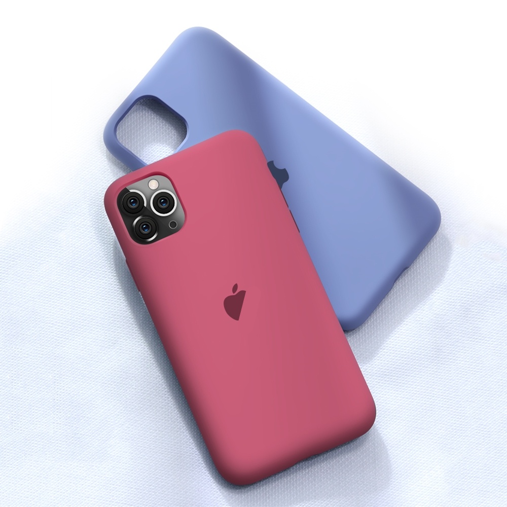 Liquid TPU Case untuk iPhone 7 Plus 8 Plus 11 Pro Max Flocking Layer Inner