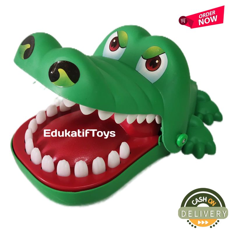 Mainan Anak Buaya Gigit Besar Jumbo