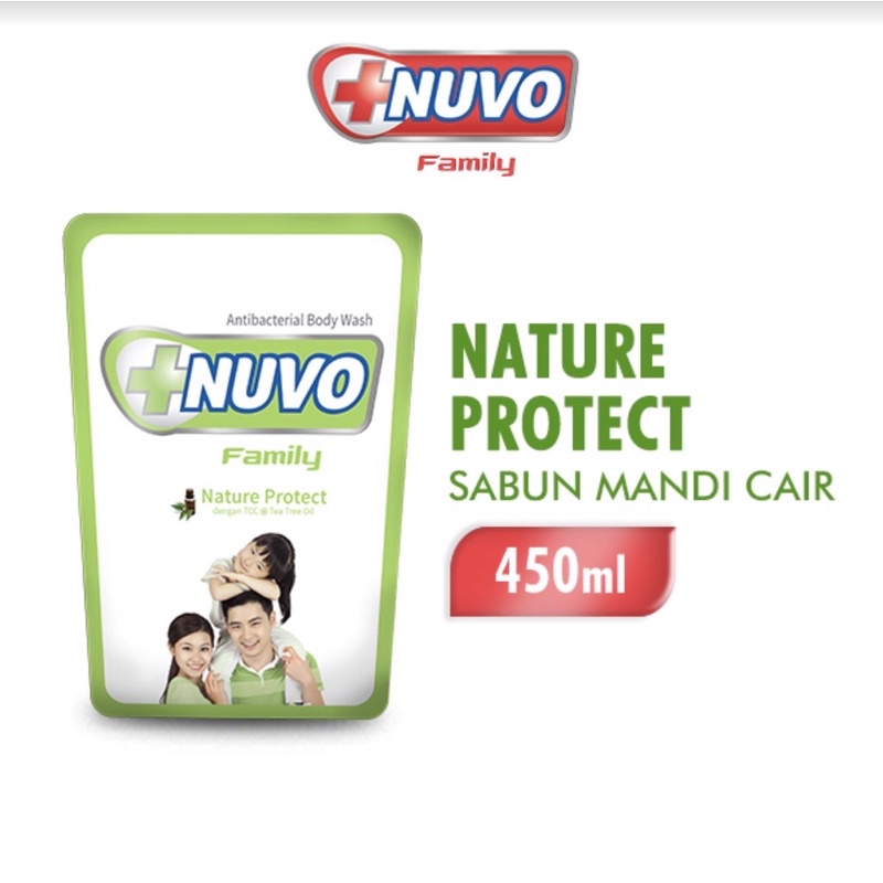 NUVO Sabun Mandi Cair Nature Protect Botol 450ml