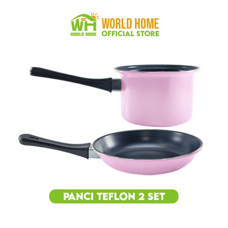 Panci Set Mini Teflon Fry Pan dan Panci Susu - Mini Fry Pan Sauce Pan TG-9