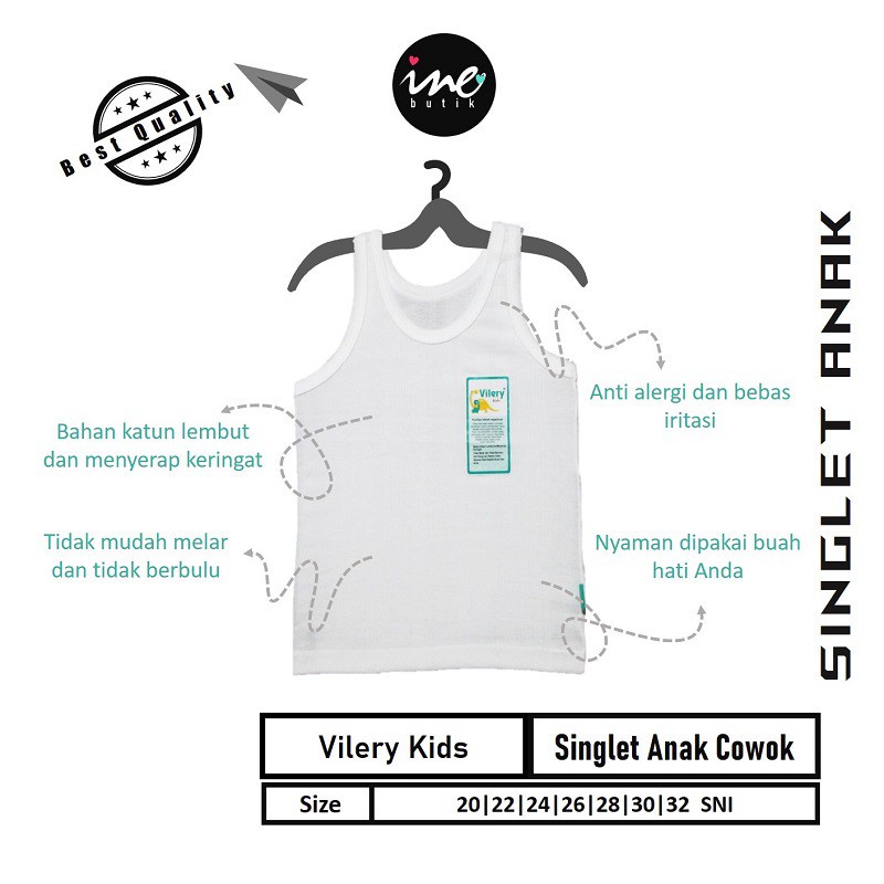 Singlet bayi vilery kaos dalam bayi