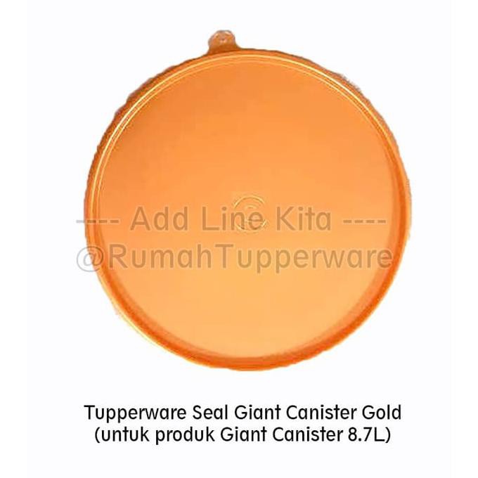 Promo Tupperware Sparepart Seal Giant Canister Kuning Tutup Giant Canister Limited