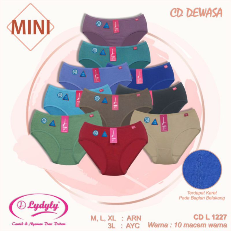 Celana Dalam CD Lydyly Mini 1227 Tinggi Sepinggul