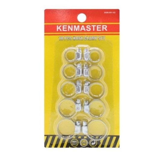 Klem Selang 10 pcs - Kenmaster Hose Clamp Set Selang Taman Selang Gas