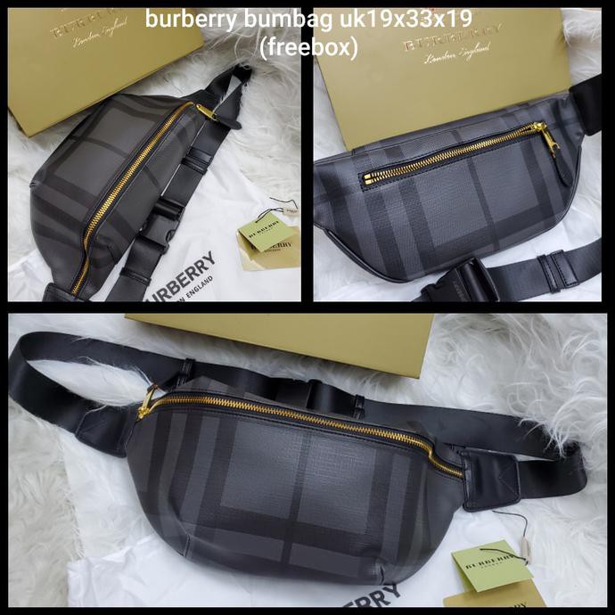 ✅ PROMO TAS SELEMPANG PRIA MURAH✅ WAISTBAG BURBERRY LONDON SEMI PREMIUM QUALITY DISKON