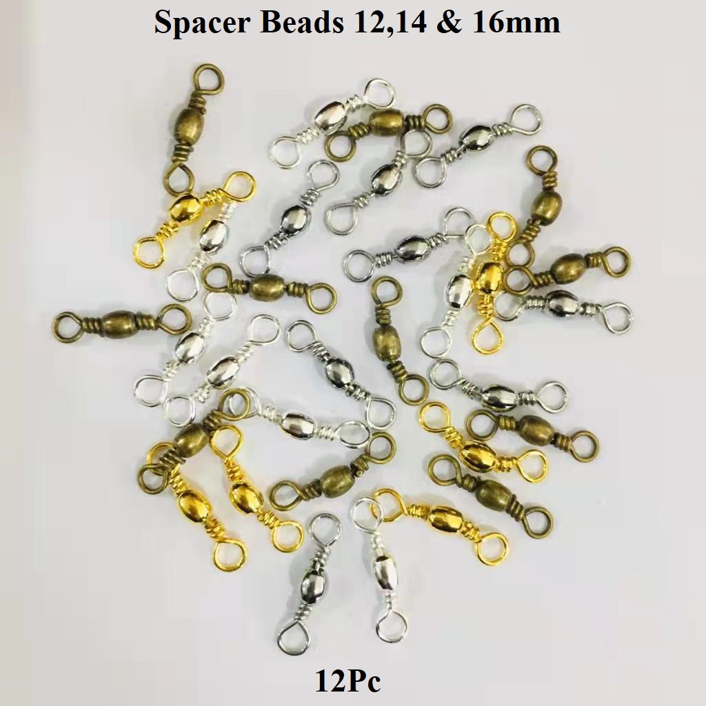 Spacer Beads Pembatas Rosario Gelang Kalung Harga/12Pc