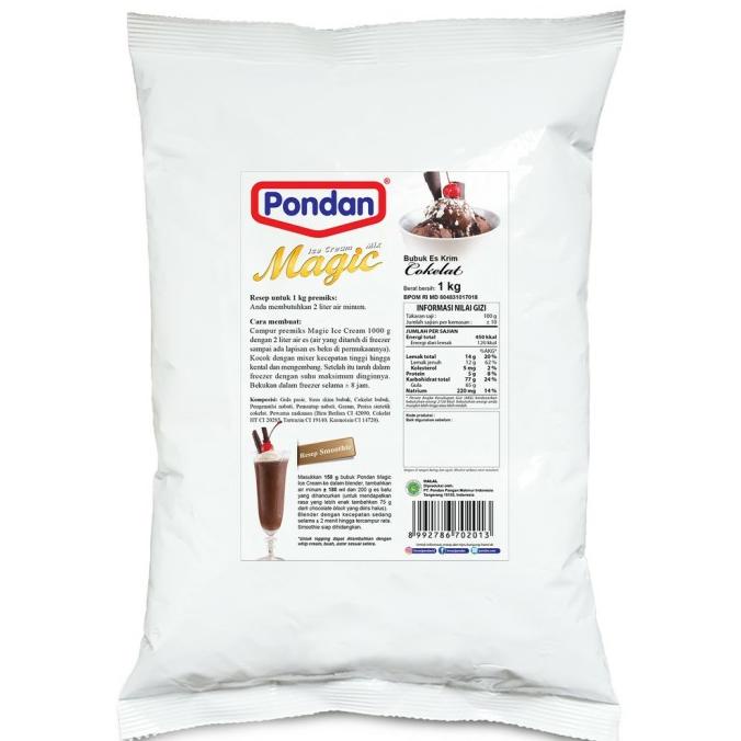 

TERMURAH Bahan EsKrim PONDAN Rasa COKLAT 1kg / Bubuk Eskrim