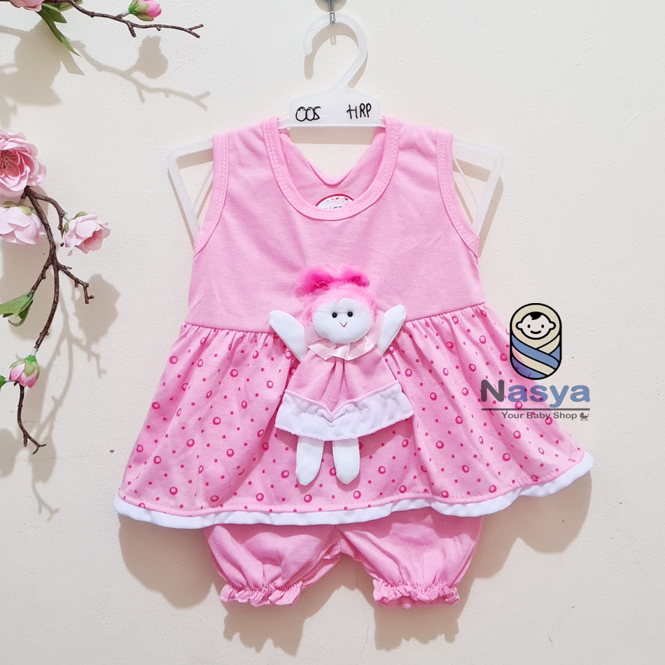 [N-073] Baju bayi perempuan boneka 3D / baju bayi lucu &amp; murah see see see