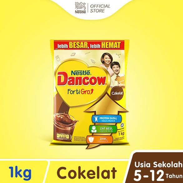 

Nestl DANCOW FortiGro Susu Bubuk Cokelat Usia Sekolah Pouch 1 kg