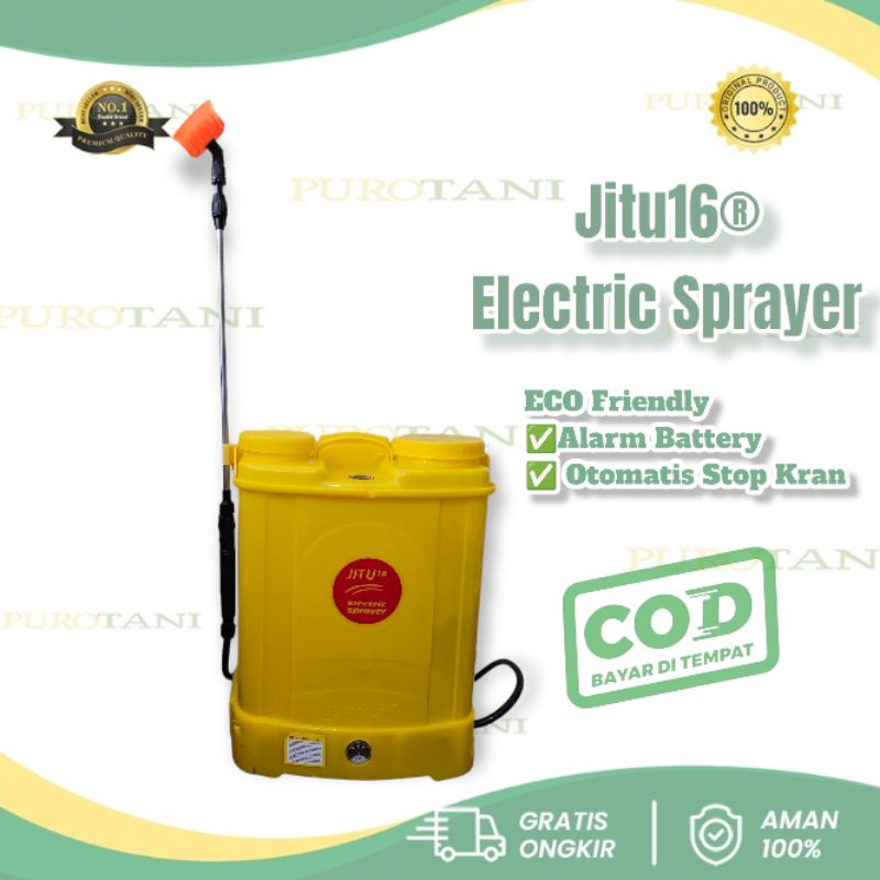 Sprayer Elektrik Jitu 16 L Tahan Injak