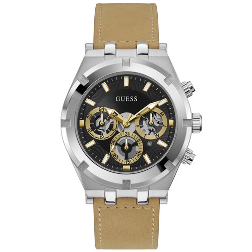Jam Tangan Pria Guess Watch Beige CONTINENTAL - GW0262G1
