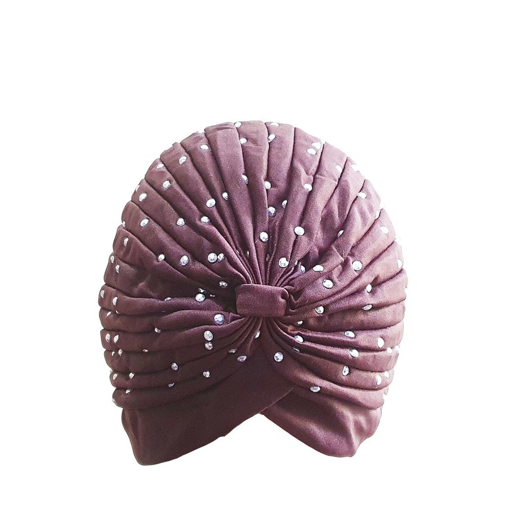 San Marco  Beaded Turban Brown
