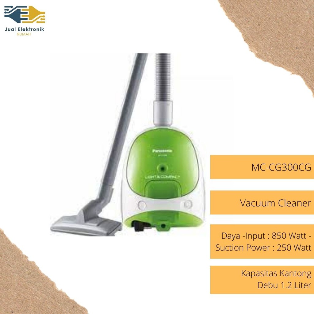 Penghisap Debu Vacuum Bagged Cleaner Panasonic - MC-CG300CG Harga Dewa