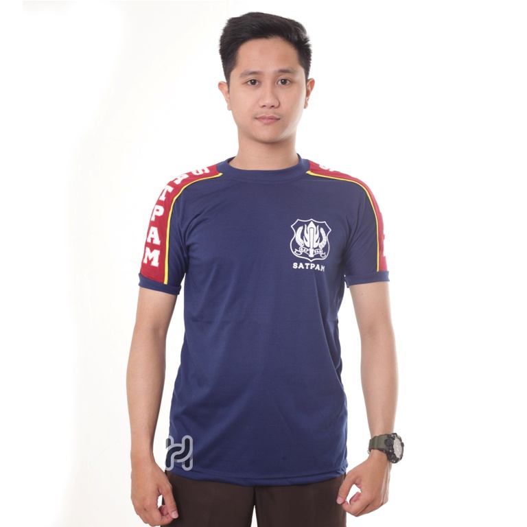 Kaos Security Kaos Satpam Kombinasi List Typing Paiping Warna Cokelat Hitam Navy Satpam Terbaru