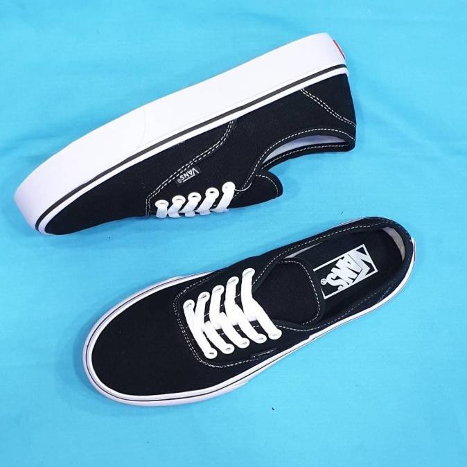 Sepatu Vans Pria Wanita Vans Authentic Hitam Ukuram 36 - 44 - Hitam, 36 Outletrigell